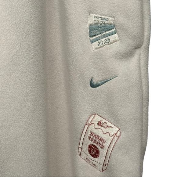 Nike X Naomi Osaka Phoenix Fleece High Waisted Oversized Sweatpants Sz 2XL White - Picture 6 of 13